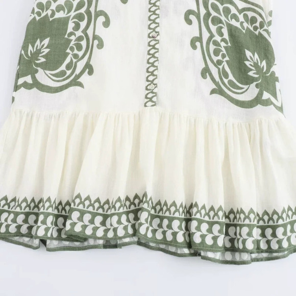Dresses & Skirts - ZARA Placement Print Vacation Dress
